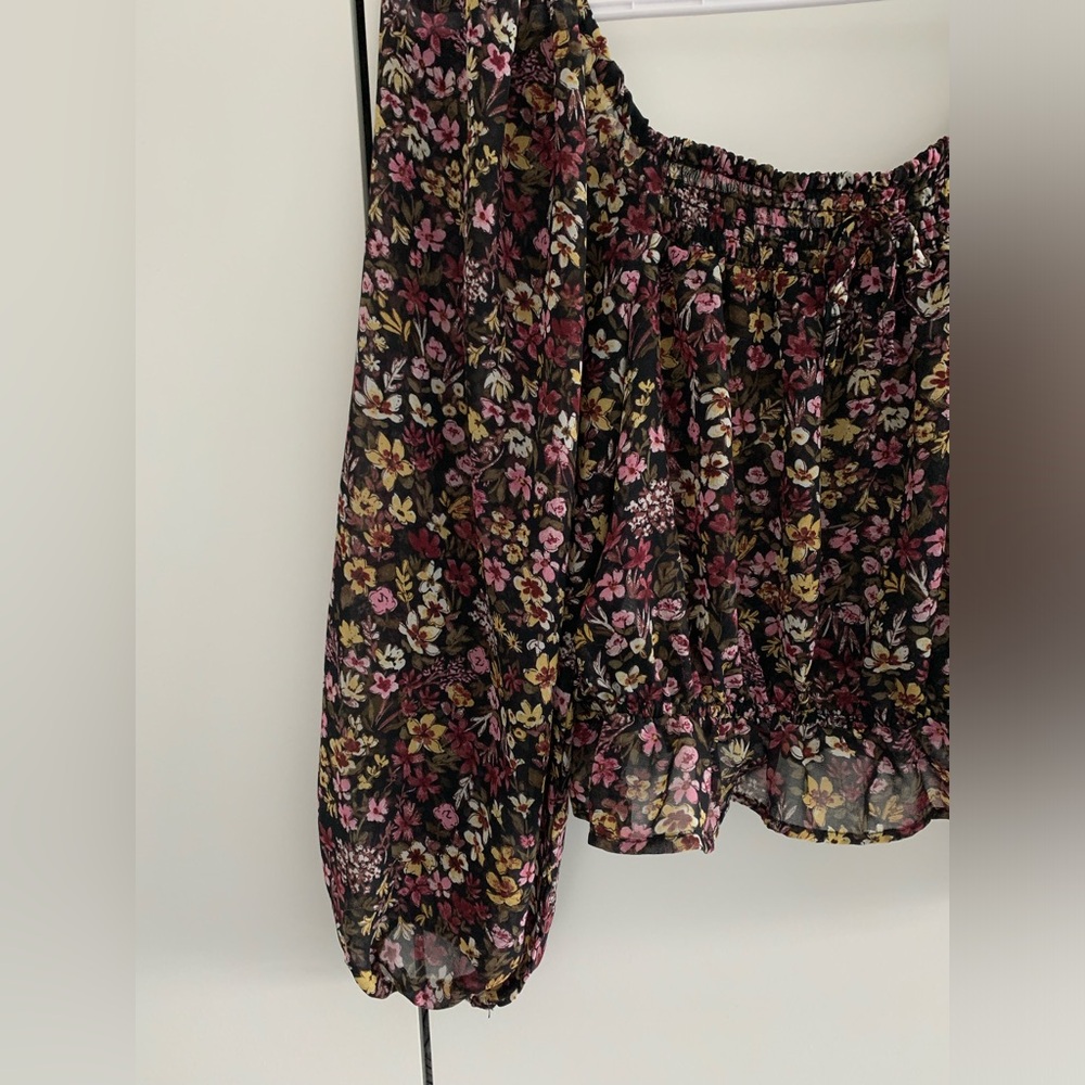 Mango Floral Off-the-Shoulder Blouse - Picture 7 of 7